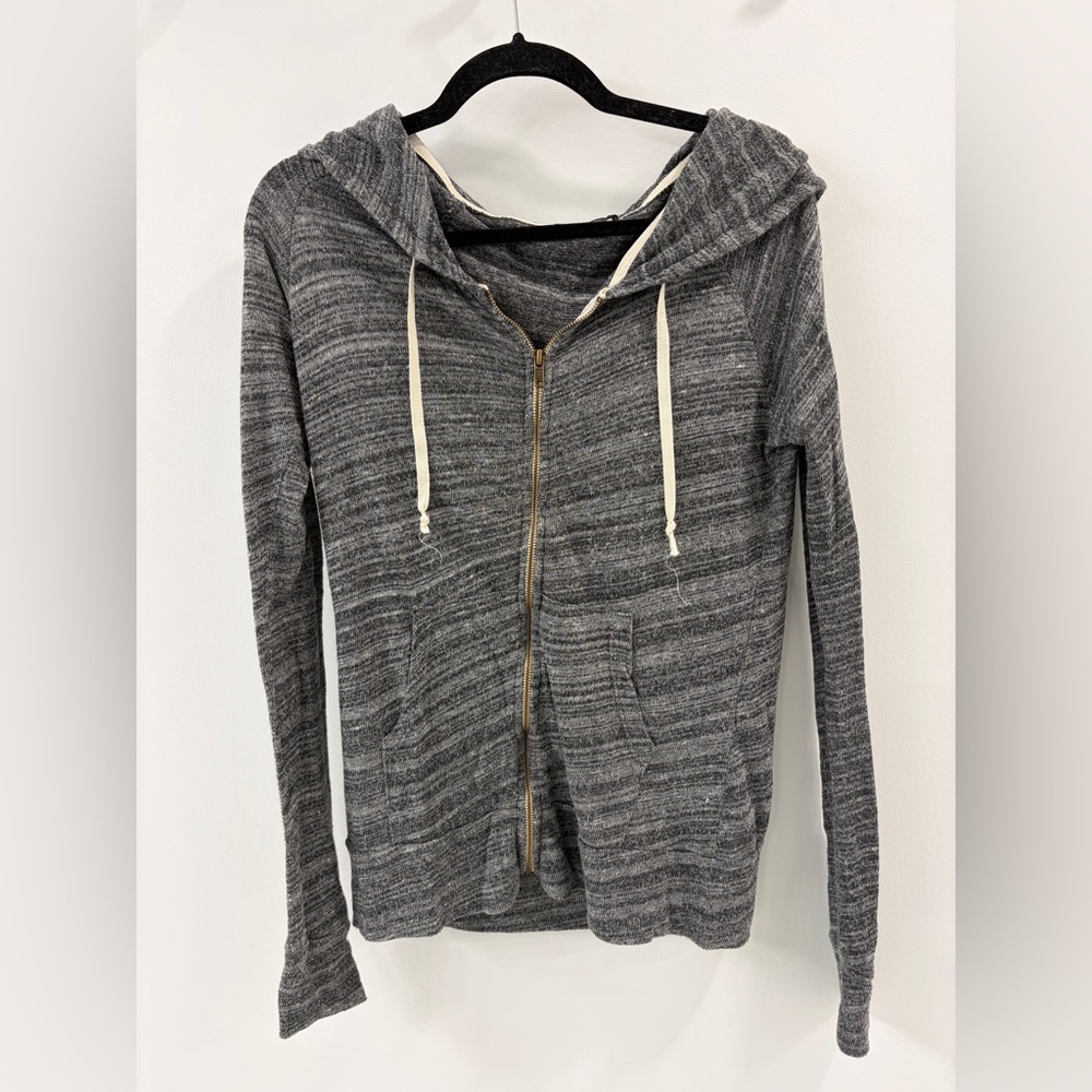 Brandy Melville Gray Zip Up Hoodie